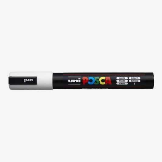 Uni Posca PC-5M Acrylmarker 1.8-2.5mm Weiss 1