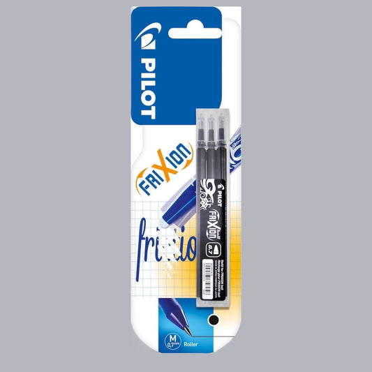 Pilot FriXion Refill – Set 3 Ersatzminen, Schwarz 0,7 mm