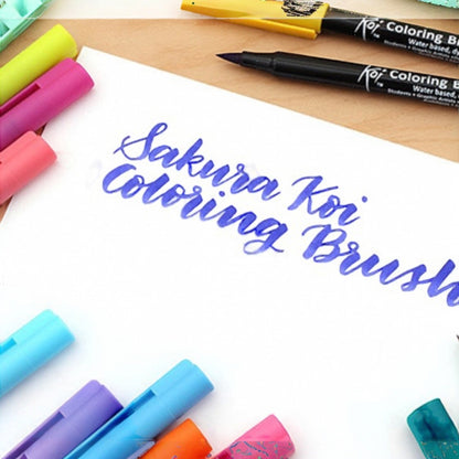 Sakura Koi Coloring Brush Pen Set „Bright“, 6 Farben