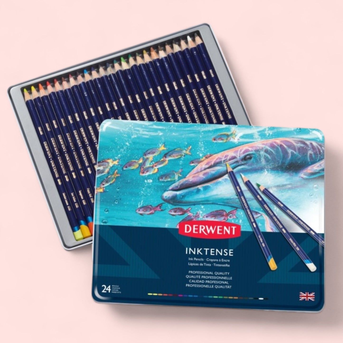 Derwent Inktense Aquarelltintenstifte – 24 Stück Set