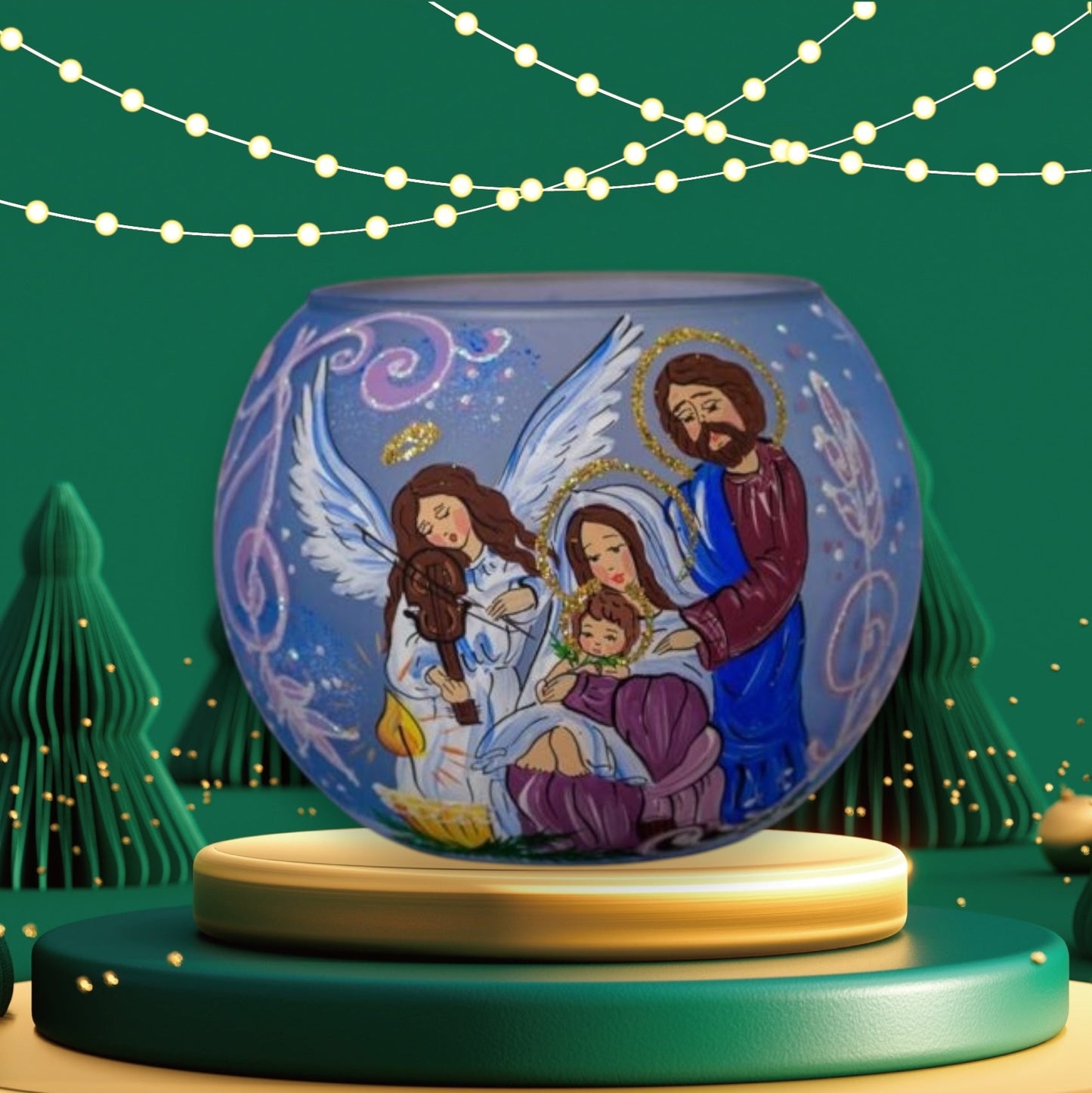 Goleo Teelichtlampe - Nativity Scene