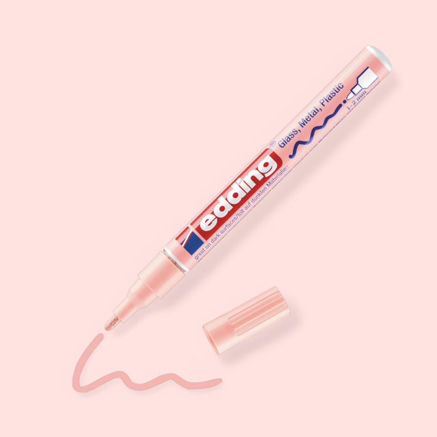 Edding 751 Glanzlack-Marker pastellrosa, 1-2 mm
