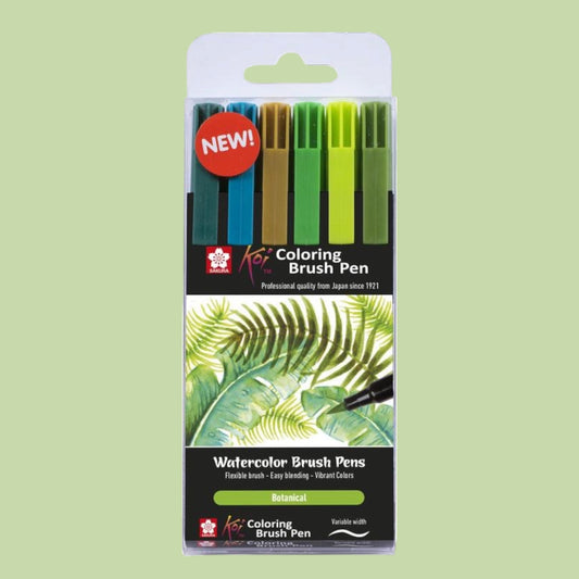 Sakura Koi Watercolor Brush Pen Set „Botanical“