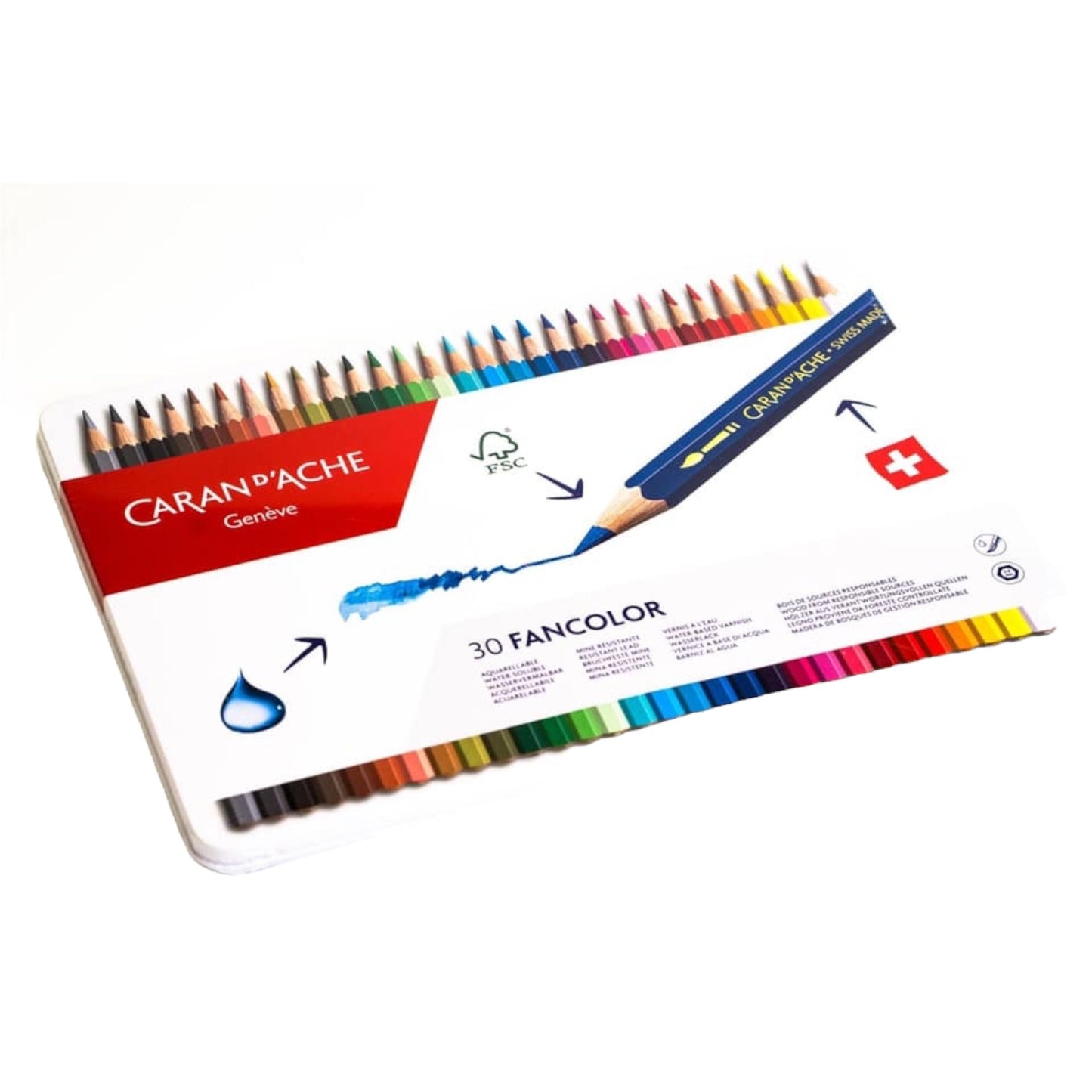 Caran d'Ache Fancolor Aquarellstifte 30er