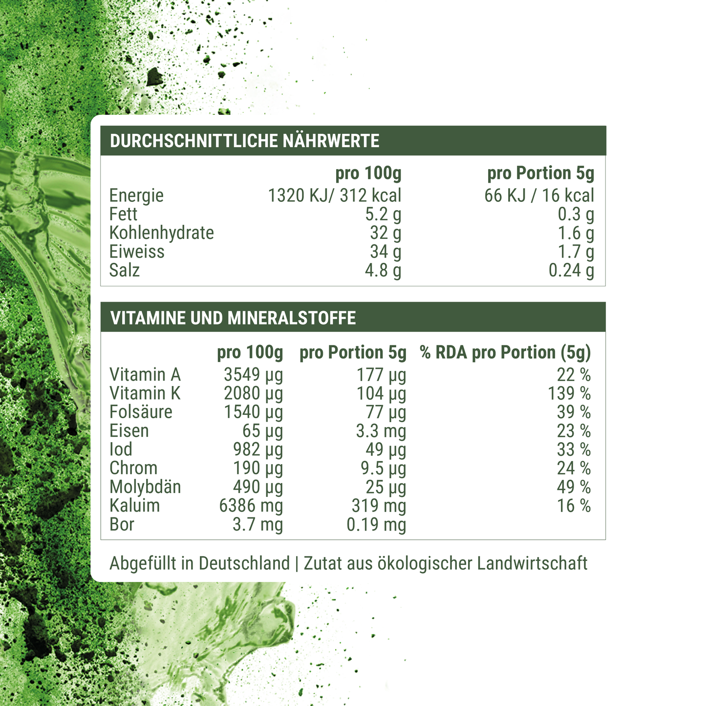 Bio Gerstengras Saftpulver