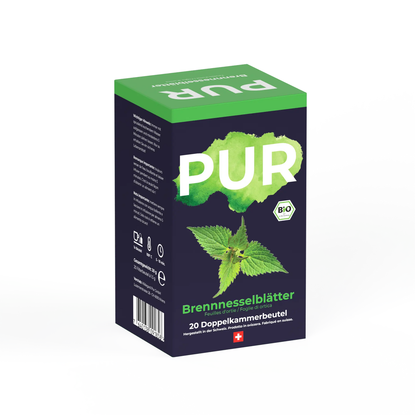 PUR Brennnesselblätter Tee BIO 20 Btl