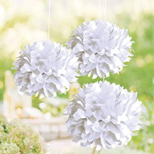 Rayher Papier-Pompoms, 35cm ø, 3Stück