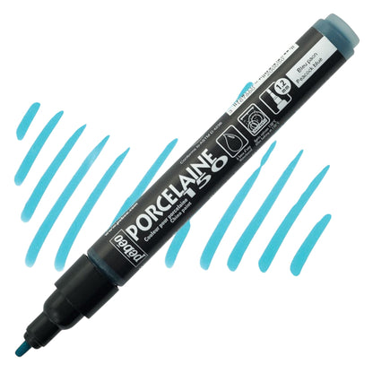 Pebeo Porcelaine 150 Paint Marker - Peacock Blue, Breit