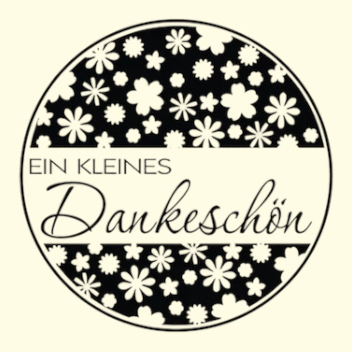 Rayher Holzstempel  Dankeschön , Ø 3 cm