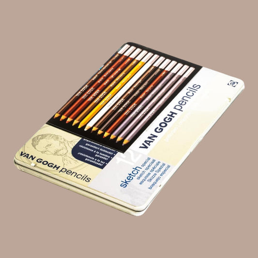 Van Gogh Sketch Graphit-Farbstifte Set – 12 Stück