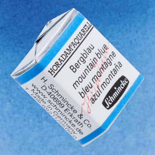 Schmincke HORADAM Aquarellfarbe  1/2 Näpfchen № 480 Bergblau