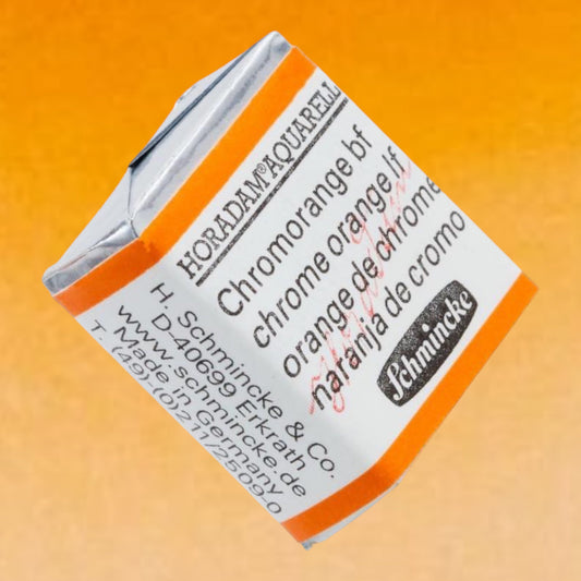 Schmincke HORADAM Aquarellfarbe  1/2 Näpfchen № 214 Chromorange