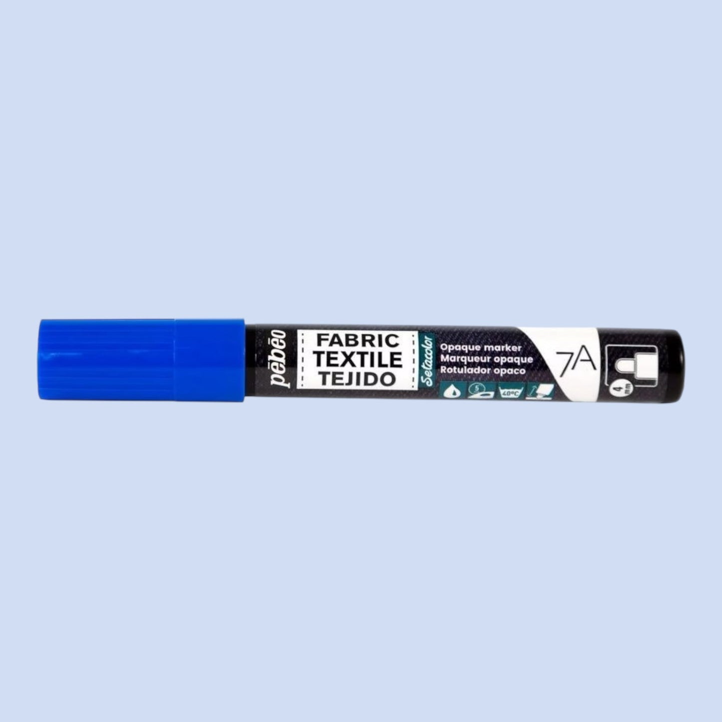 Pébéo Textil 7A Marker Opak – 4 mm Rundspitze , Blau