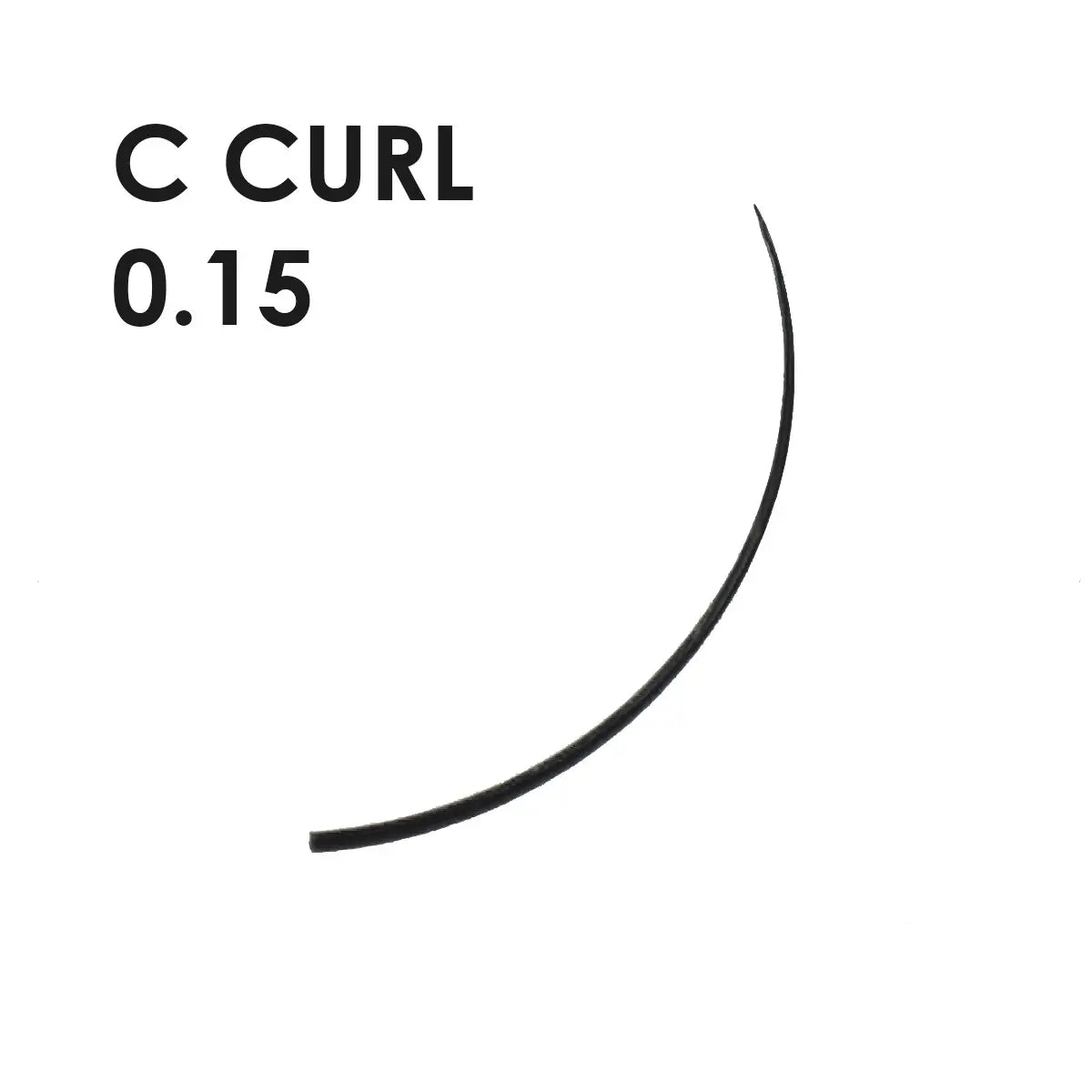 extension ciglia in seta - c-curl