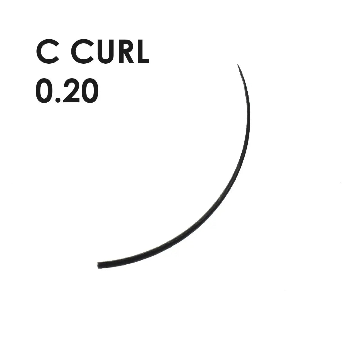 extension ciglia in seta - c-curl