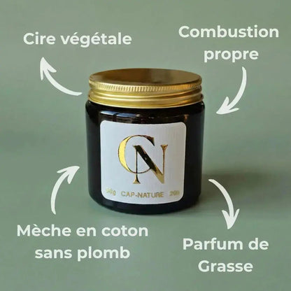 Bougie apothicaire Fleur de Coton – Douceur intemporelle & cocooning raffiné