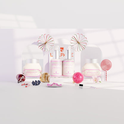 Set ou Coffret Cadeau Ultime Quatro Crème Anti-Age Liftant Jou 50ml & Crème Nuit 50ml & Sérum Anti-Age Collagène Lissant & Liftant  & Sérum Anti-Age Repulpant Remodelant Eternalp 4060m