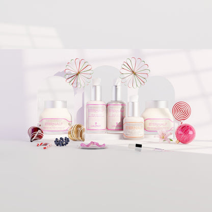 Set ou Coffret Cadeau Ultime Quintet Crème Anti-Age Liftant Jour 50ml & Crème Nuit 50ml & Sérum Anti-Age Collagène Lissant & Liftant  & Sérum Anti-Age Repulpant Remodelant Eternalp 4060m & Gel Anti-Age Contour Yeux Liftant Eternalp 2040m