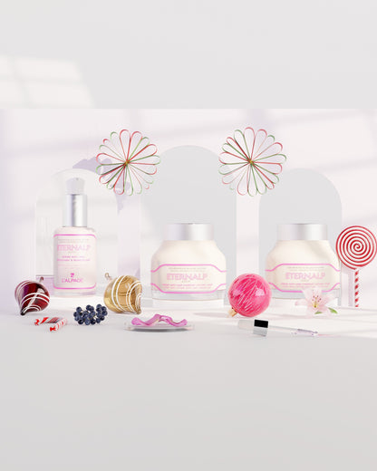 Set ou Coffret Cadeau Trio Crème Anti-Age Liftant Jou 50ml & Crème Nuit 50ml & Sérum Anti-Age Repulpant & Remodelant Eternalp 4060m