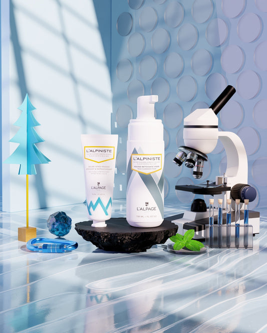 Set ou Coffret Cadeau Soin DUO Baume Après-Rasage Apaisant + Mousse Nettoyante L'ALPINISTE