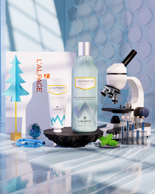 Set ou Coffret Cadeau Soin DUO Baume Après-Rasage Apaisant + Gel Douche Energisant L'ALPINISTE