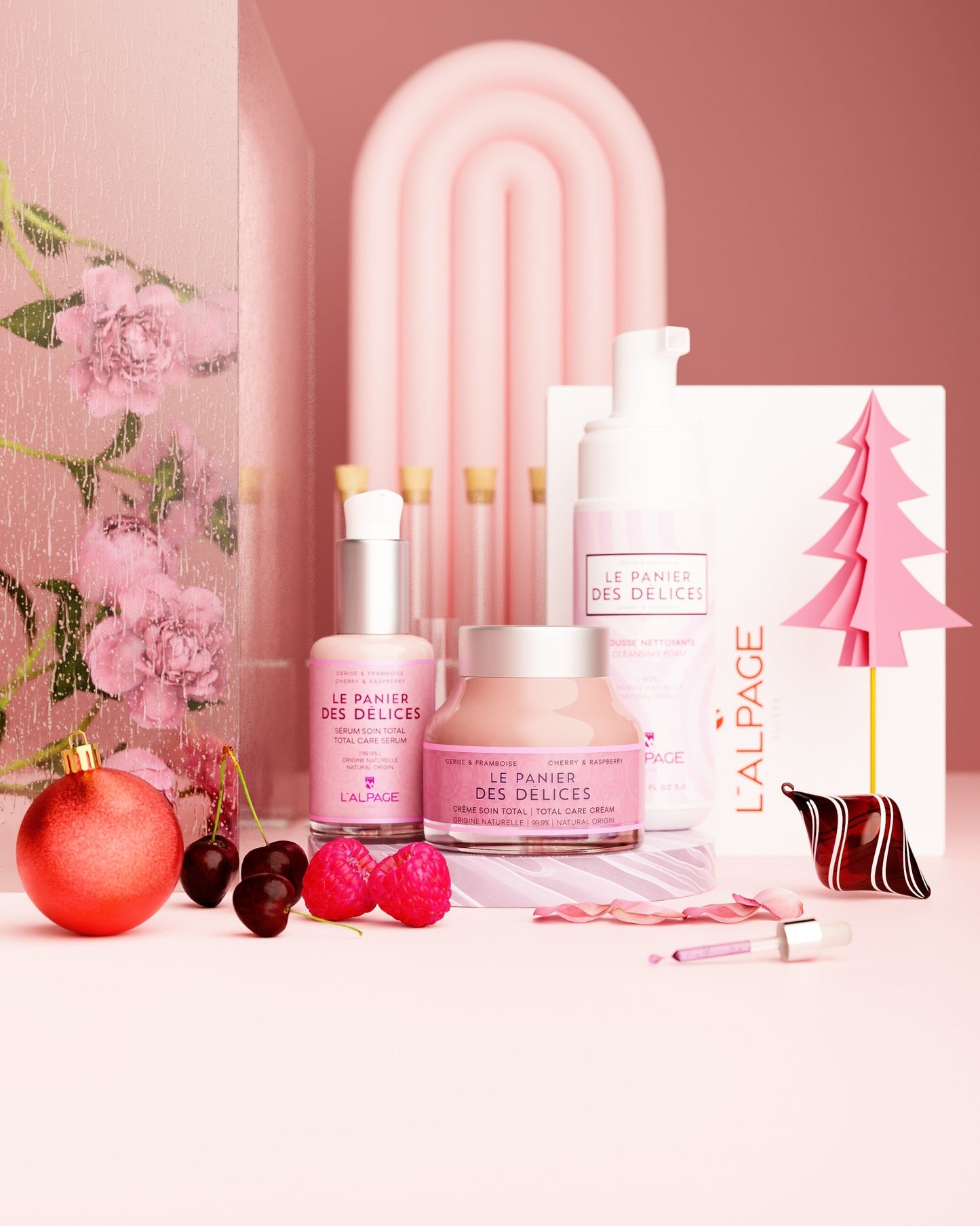 Set ou Coffret Cadeau TRIO Crème Soin Total + Sérum Soin Total + Mousse Nettoyante LE PANIER DES Délices