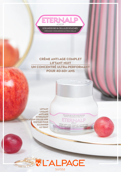 Crème Anti-Age Complet Liftant Nuit Eternalp 4060m