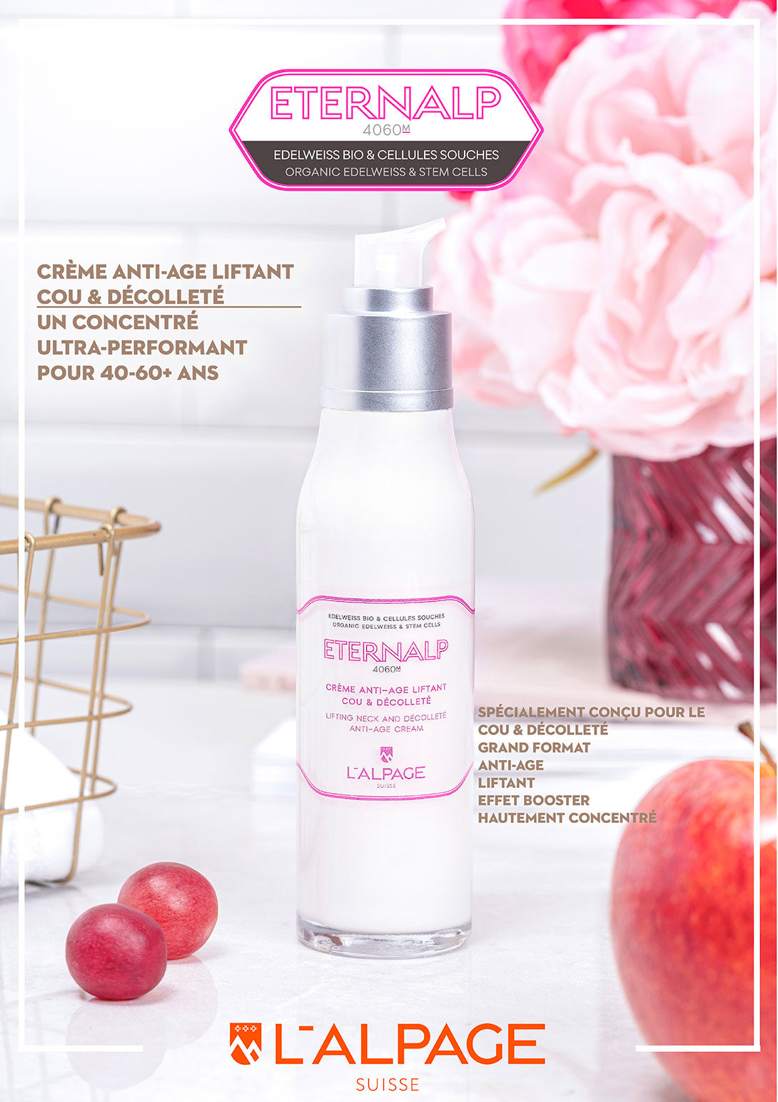 Crème Anti-Age Liftant Cou & Décolleté Eternalp 4060m