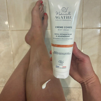 Crème corps à la bave d'escargot bio - réparatrice & régénérante - 200 ml - Mademoiselle Agathe
