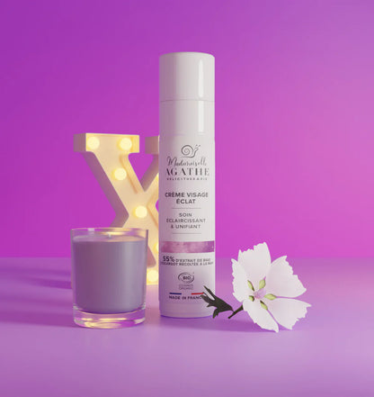 Crème éclat à la bave d'escargot bio - éclaircissant & unifiante - Mademoiselle Agathe