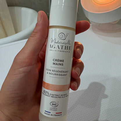 Crème mains à la bave d'escargot bio - nourrissante & régénératrice