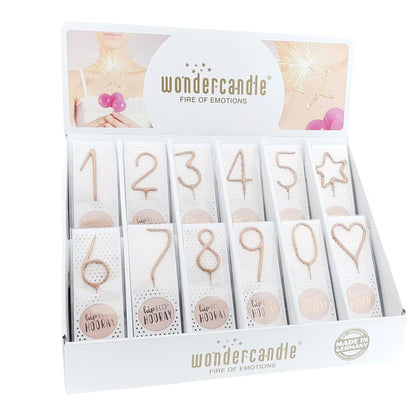 Wundercandle Wunderkerze „Hip Hip Hooray“, 8