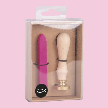 Rayher Siegelwachs-Set Fisch, Pink, 2,5 cm