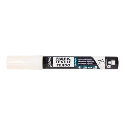 Pébéo Textil 7A Marker Opak – 4 mm Rundspitze , Weiss