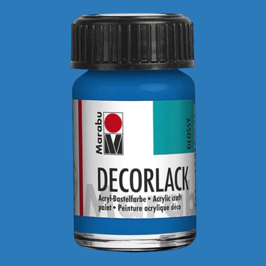 Marabu Decorlack Acryl Glanz Azurblau 095