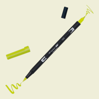 Tombow ABT Dual Brush Pen 133  Chartreuse