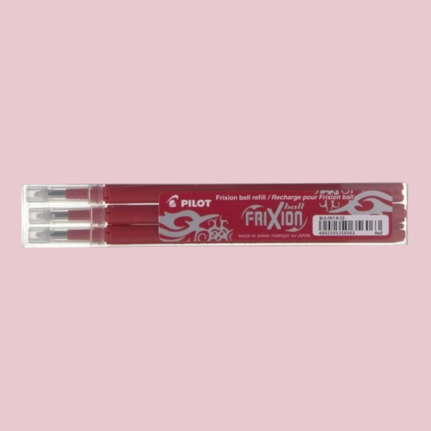 Pilot FriXion Refill – Set 3 Ersatzminen, Rot 0,7 mm