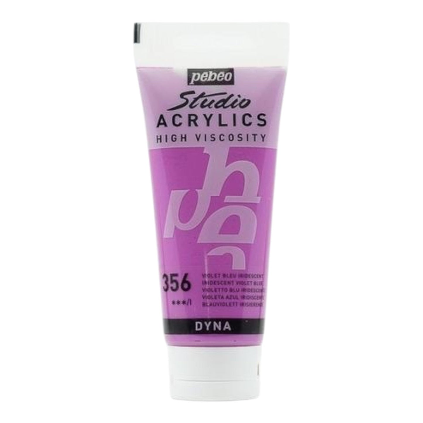 Pébéo Studio Acrylics Acrylfarbe Blauviolett Irisierend 356 , 100 ml