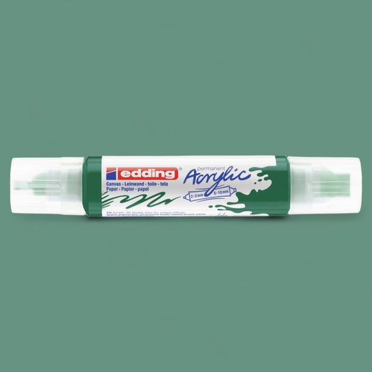 Edding 5400 Acryl 3D Double Liner moosgrün 904 , Tubenspitze 2-3 mm . 5-10 mm