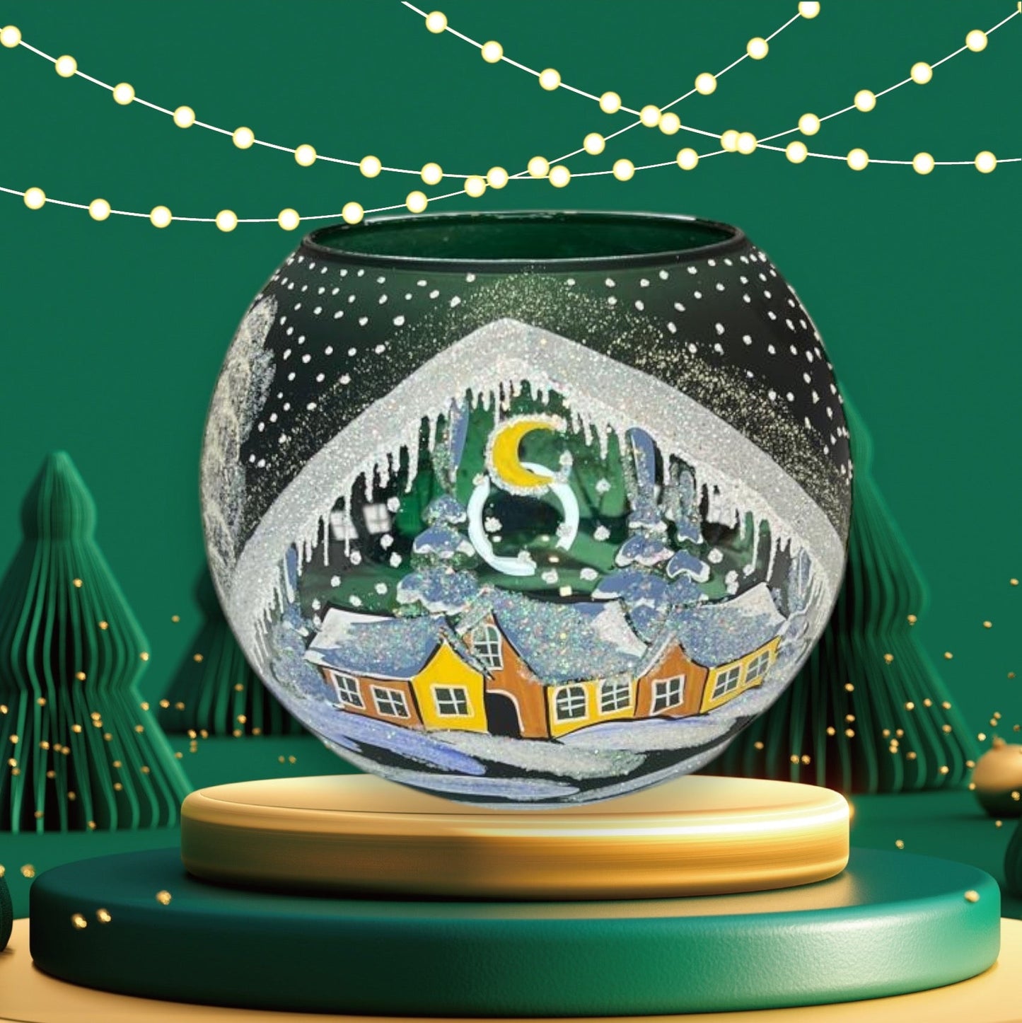 Goleo Teelichtlampe - Winterabend