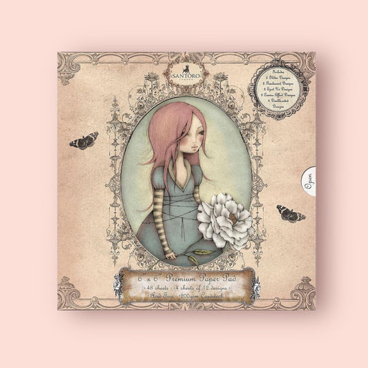 Pearlscent Scrap-block Santoromirabelle3, Scrapbooking-Papier 15.2x15.2cm