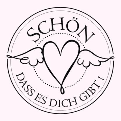 Rayher Holzstempel  Schön,dass es Dich gibt ,  Ø 3 cm