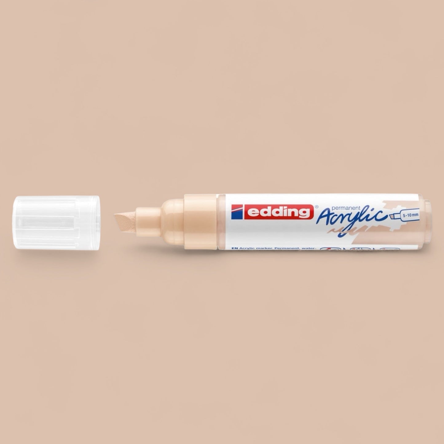 Edding 5000 Acrylmarker   warmbeige 255 , Keilspitze 5-10 mm
