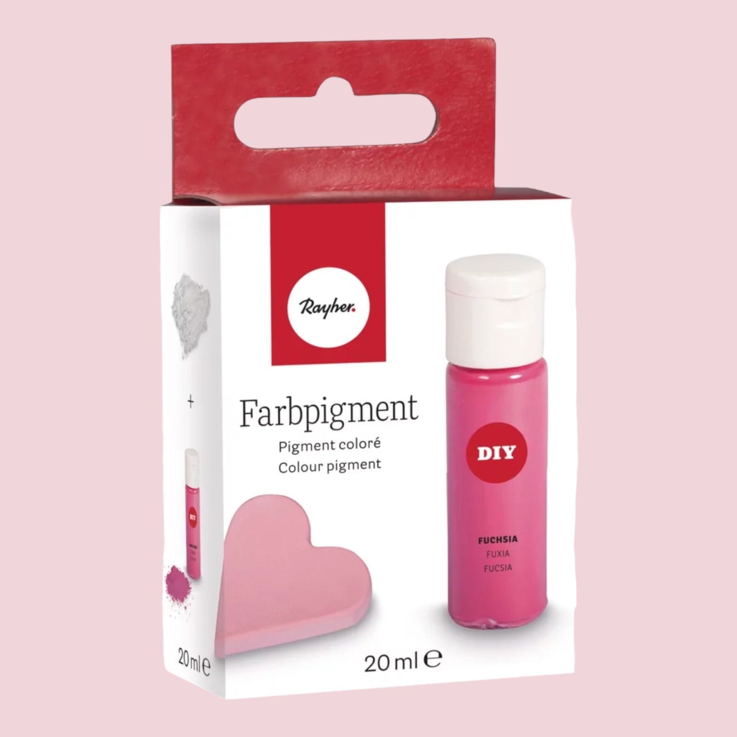 Rayher DIY Farbpigment-Pulver Fuchsie , 20ml