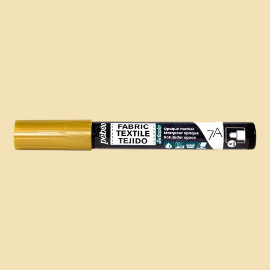 Pébéo Textil 7A Marker Opak – 4 mm Rundspitze , Gold
