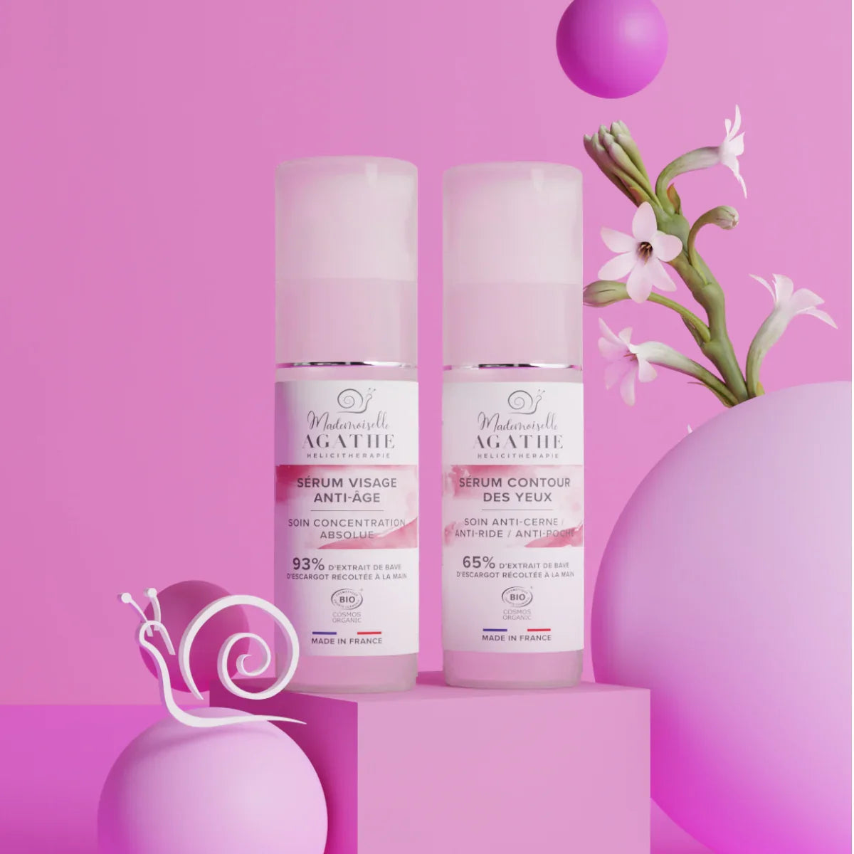 OFFRE Sérum anti-âge + yeux offert - 2x30ml - Mademoiselle Agathe