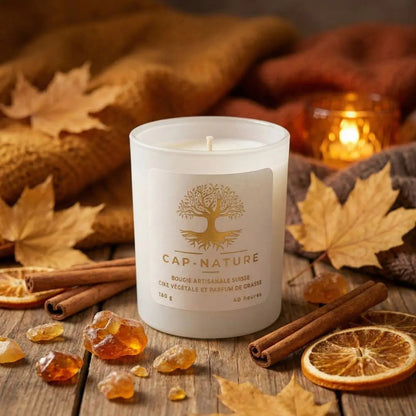 Bougie parfumée Ambre – Chaleur enveloppante & élégance intemporelle