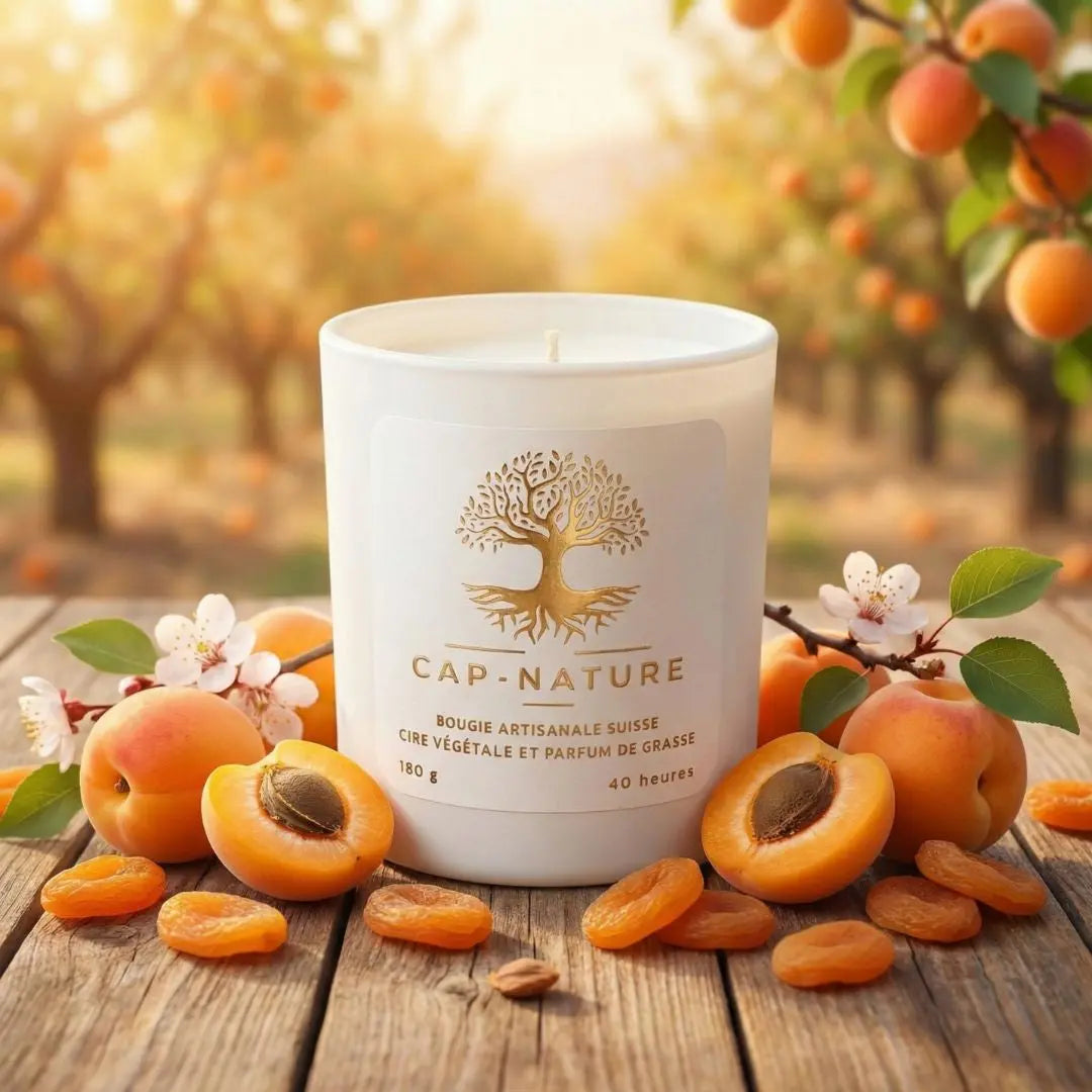 Bougie parfumée Nectar d’Abricot – Douceur solaire & gourmandise lumineuse