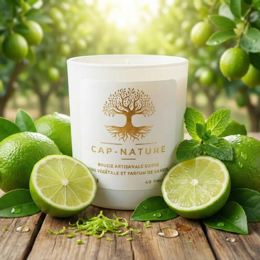 Bougie parfumée Citron Vert – Fraîcheur vive & énergie lumineuse