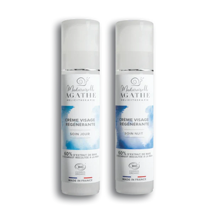OFFRE Crème jour + 1 crème nuit OFFERT - 2x50ml - Mademoiselle Agathe
